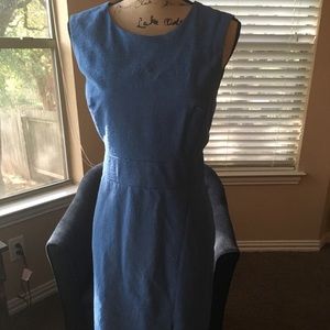 Ann Taylor Blue Front Slit Dress -SZ 10